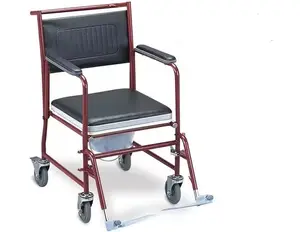 potty-stuhl faltbar höhenverstellbarer kommode-stuhl mit rädern für ältere menschen und behinderte