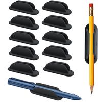 Support de stylo en silicone adhésif, pince à stylo autocollante pour bureau et mur, pour crayons et marqueurs, réutilisable, personnalisable OEM ODM, vente en gros