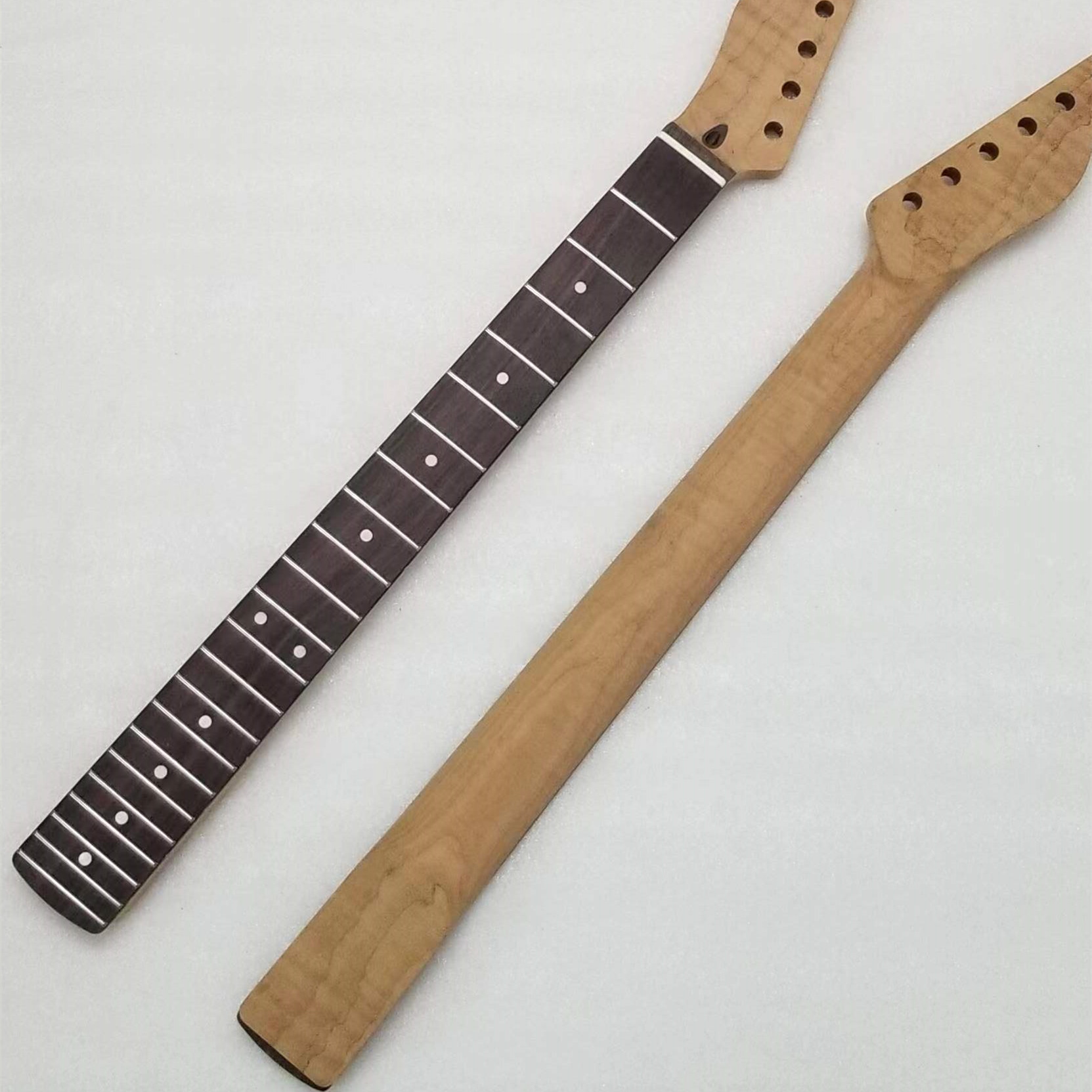 21fret 25.5inch Maple Guitar Neck Block Inlay Rosewood Fretboard TL
