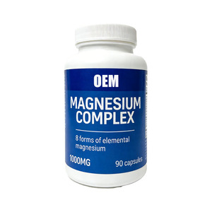 Cápsulas de Glicinato de Magnesio para Adultos OEM, Gran Venta, Mejora la Densidad Ósea, Apoyo para el Sueño, 90 Cápsulas por Botella, Productos de Belleza - Product Image 1