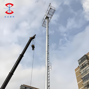 Nhà Sản Xuất 15M 18M 20M 24M 25M 30M 35M Mạ Kẽm Thép Ngoài Trời Nhẹ Lũ Lụt Bóng Đá Sân Vận Động Sân Vận Động Cột Cao Ánh Sáng Cực - Product Image 6