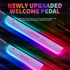 RUTENSE car atmosphere lights welcome Sill Light lampada a pedale ricaricabile dream color Wireless LED <span class=keywords><strong>luci</strong></span> Decorative per porte <span class=keywords><strong>auto</strong></span> - Product Image 2