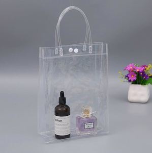Hot Sale Biodegradable Customized Waterproof Tote Printed Custom Transparent Pvc Shopping Printed <b>Packing</b> Plastic <b>Bags</b> - Product Image 2