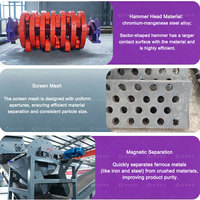 Broyeur de métaux, broyeur à marteaux pour ferraille, machine de recyclage de canettes métalliques