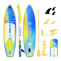 Tabla de Paddle Surf Inflable OEM de Fábrica 11'x33"x6" con Tecnología Drop Stitch DWF, Capacidad de 330lbs, Certificaciones CE ROHS REACH, Gráficos Personalizados