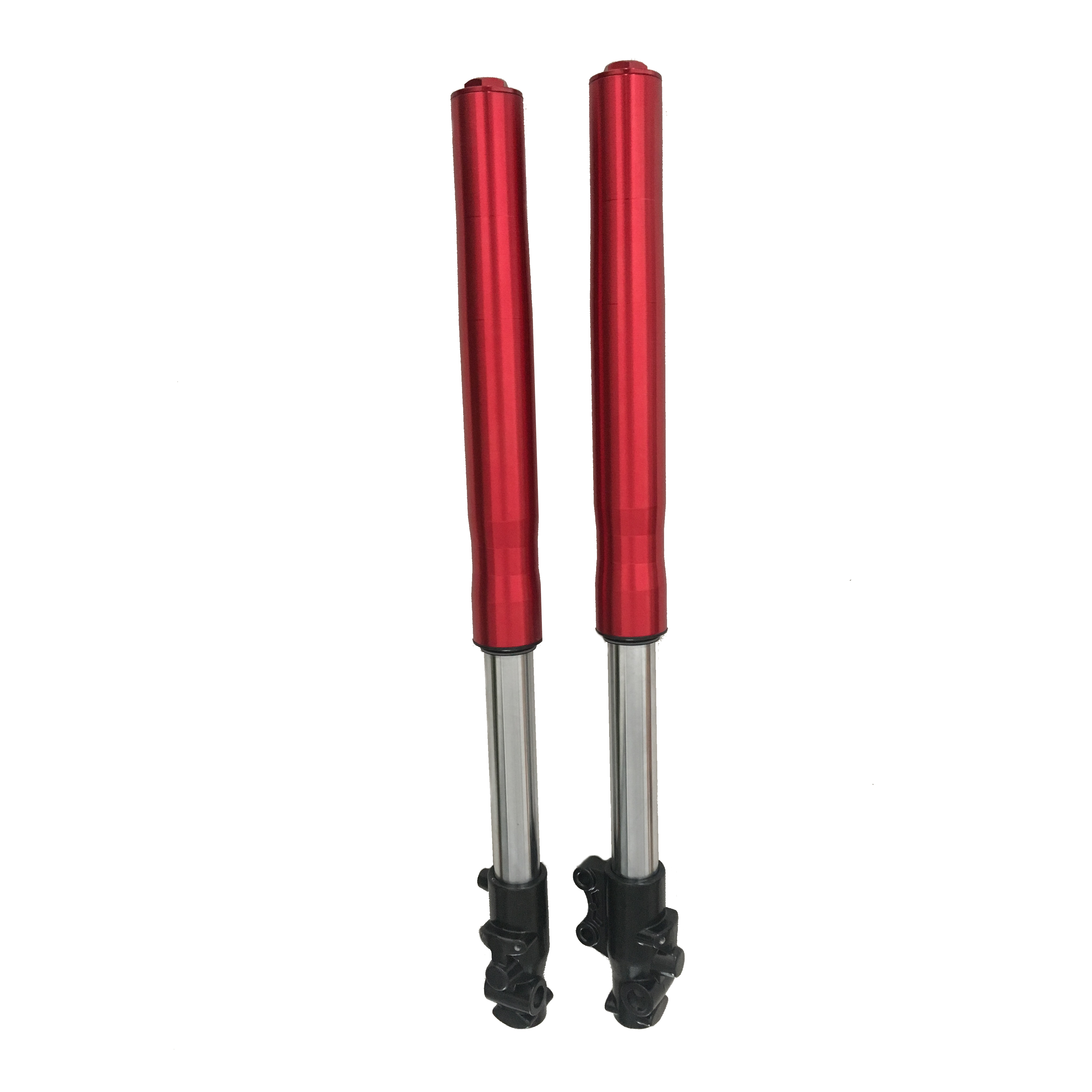 Black 45/48mm Inverted Hydraulic Front Forks For 110cc-150cc Dirt Pit Bikes - Upside Down Shock Absorber Suspension