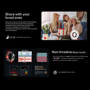 JCRing X2B оптовая продажа брендовых пар мужчин оценка риска для здоровья крови смарт-Кольцо из нержавеющей стали серебро Ios Smartring для влюбленных - Product Image 3