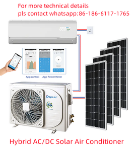 เครื่องปรับอากาศพลังงานแสงอาทิตย์ระบบ18000 12000 ACDC แบบ24000 BTU เครื่องปรับอากาศพลังงานแสงอาทิตย์แบบแยกได้ DGA2-ACDCBLW-12K/18K/24K - Product Image 1