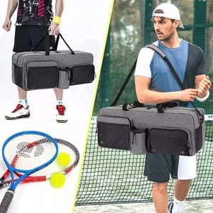 Échantillon gratuit, sac de tennis à bandoulière imperméable personnalisé OEM BSCI, sac de raquette de tennis de table, sac de raquette de badminton - Product Image 5