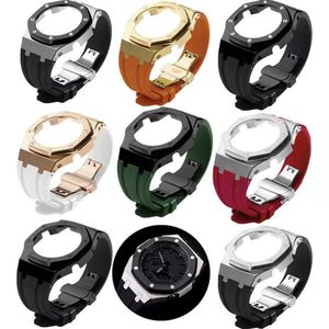 Silicone Watch Band Metal Watch Case Mod Kit for <strong>Casio</strong> <strong>G</strong> <strong>Shock</strong> <strong>GA</strong>-<strong>2100</strong> <strong>GA</strong>-<strong>2110</strong> <strong>GA</strong>-B2100 Watch Modification Accessories - Product Image 2
