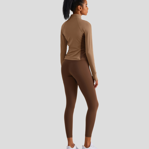 Nouveauté Collants de course à pied taille haute pour femmes Leggings de gymnastique légers avec fonction push-up et poches à motif solide - Product Image 5