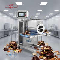 Machine à chocolat LST, machine à déposer le chocolat, ligne de production de chocolat pour les biscuits aux cacahuètes