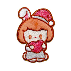 Chenille patchs brodés fer sur Western Christmas mignon flanelle Patch Anime personnage tissu Patch - Product Image 3