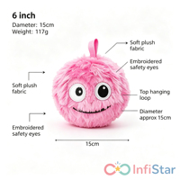 Ballon gonflable en peluche mignon et original, jouet rebondissant pour enfants de 4 à 6 ans, unisexe