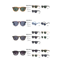Lunettes de soleil carrées personnalisées à prix raisonnable, UV400, confortables, monture en acétate de tortue