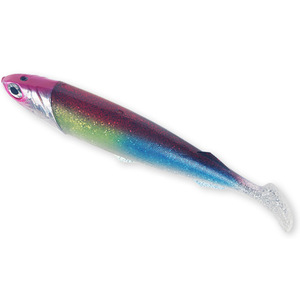 Señuelo Biónico de Pesca en Agua Media para Atún y Caballa, Cebo Artificial Suave de 26cm, 1 Cabeza y 2 Colas, para Pesca en Barco - Product Image 4