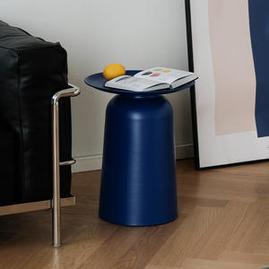 โต๊ะกาแฟเหล็กดัดเล็กๆสไตล์นอร์ดิกห้องนั่งเล่นทันสมัยมีโซฟาข้างเตียงโต๊ะเข้ามุม - Product Image 3