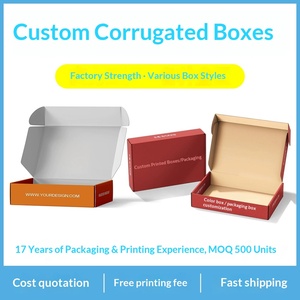 Cajas de Cartón Impresas Personalizadas, Embalaje de Papel Ondulado de Color, Hecho en Dongguan - Product Image 1