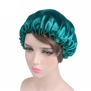 Bonnet de nuit en satin pas cher pour femmes, couvre-chef, bonnet, chapeau, soin des cheveux, bonnet élastique pour les cheveux - Product Image 5