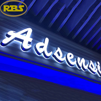 Boîtes LED personnalisées avec logos d'entreprise, logo personnalisé, enseignes murales décoratives personnalisées pour l'intérieur, enseignes en lettres LED 3D