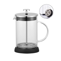 SEECIN France Presse à café en verre Presse à café réutilisable Noir 1000ml Presse française
