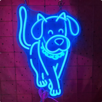 Lumière néon LED en acrylique pour chat et chien, idéale pour la décoration d'ambiance de bureau, mariage, chambre, bar, fête