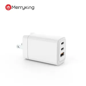 65W USB C Charger PPS 3-Port GaN5 PD Fast Wall Charger Block Laptop Charger Power Adapter for Laptops Tablets MacBook iPad