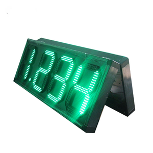 Panneaux de prix de carburant LED à 7 segments de 12 pouces en acier galvanisé, personnalisés, double face, étanches, pour stations-service - Product Image 1