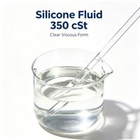 Huile de silicone en gros 350cSt, fluide de silicone liquide transparent pour la fabrication cosmétique quotidienne