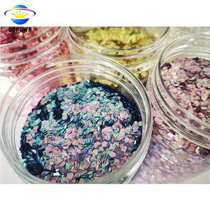 3D เพชรรูปร่างแวววาวเล็บสีรุ้งเลื่อมฝุ่นเล็บเกล็ดสำหรับแต่งหน้าอายแชโดว์โลโก้ที่กำหนดเองเครื่องสำอางร่างกายตาใบหน้า - Product Image 4