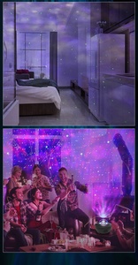 Led Sao Chiếu Ánh Sáng Ban Đêm Lãng Mạn Xoay Bầu Trời Đầy Sao Máy Chiếu Cho Phòng Ngủ Đảng Từ Xa Trang Trí PC Nhựa Cảm Biến - Product Image 6