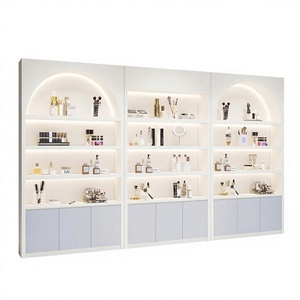 Vitrine de présentation de cosmétiques modernes, présentoir d'échantillons de maquillage pour salon de beauté, armoire d'affichage pour studio de peinture, personnalisation - Product Image 1