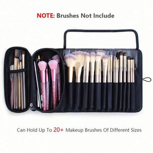 Organizador de Brochas de Maquillaje para Viaje, con Capacidad para Más de 20 Brochas, Estuche Enrollable para Brochas de Maquillaje - Product Image 2