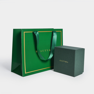 Luxury Ribbon Handle Boutique Shopping <b>Packaging</b> Custom <b>Printed</b> Tote Paper Gift Bags With Logo - Product Image 4