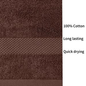 Toalla de Mano para Baño Económica de Algodón Marrón de 550 GSM, Ecológica, de Secado Rápido, Suave y Duradera para Uso en el Hogar/Hotel - Product Image 3