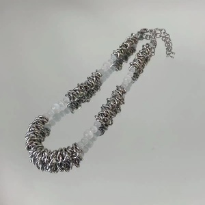 Collar de Acero Inoxidable con Piedras de Cristal Estilo Hip Hop, Diseño Exclusivo, Gargantilla Corta para Mujer, Joyería de Moda - Product Image 4