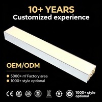 Lampe suspendue en aluminium, moderne, pour intérieur, bureau commercial, atelier, lumière linéaire LED, suspension, indice de protection IP20, dimmable