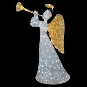Décoration de Noël extérieure, motif ange lumineux à LED pour parc, rue, maison, église. - Product Image 6