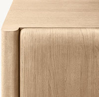Meuble TV en bois massif de luxe intelligent, console multimédia, style moderne, salon, buffet à 4 portes