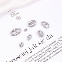 50 Pcs/lot acier inoxydable cochon nez breloque pendentif connecteurs bracelet à bricoler soi-même collier fabrication de bijoux résultats accessoires en gros