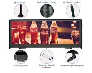 P5mm Outdoor Taxi <strong>Bus</strong> Car Roof Ads <strong>Led</strong> Display 960*320mm Display Size IP65 Waterproof Wifi USB <strong>Led</strong> Screen - Product Image 6