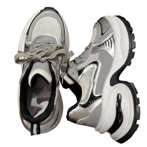 Sneakers Casual da Donna 2024 Stile Zhao Lusi, Modello Moon Falling <span class=keywords><strong>Star</strong></span> River, Suola Spessa <span class=keywords><strong>Argento</strong></span> Torre, Traspiranti e Ultra Leggere - Product Image 1