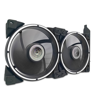 S240 การ์ดกราฟิกคูลเลอร์พัดลมคู่ขนาด 12 ซม. พร้อมวงแหวนไฟ LED สำหรับระบายความร้อน GPU - Product Image 1