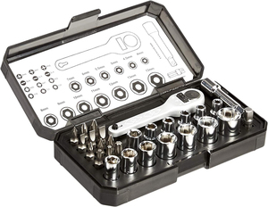 <strong>Set</strong> of <strong>Wrenches</strong> 28 Pieces <strong>Combination</strong> <strong>Wrench</strong> <strong>Set</strong> Box Socket <strong>Wrench</strong> <strong>Set</strong> Tools - Product Image 1