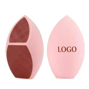 Nueva Esponja de Maquillaje de Moda, Esponja Mezcladora de Maquillaje de Cuero Sintético con Huella Dactilar, Multicolor - Product Image 1