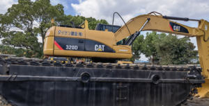 Excavadora Anfibia de 20 Toneladas CAT 320D 320 336, Excavadora Usada para Pantanos y Humedales, Mini Excavadora Anfibia para Dragado de Ríos - Product Image 3