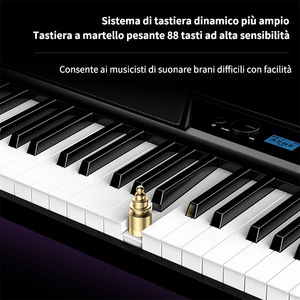 Terence V50 Tastiera Digitale Portatile a 88 Tasti, 128 Ritmi e Toni, Pieghevole, Ricaricabile, Altoparlante Integrato, Ingresso Cuffie 3.5mm - Product Image 3