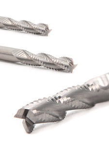 Youliketools çip kesici kaba Spiral 2/3 flüt freze uçları, 6mm 6.35mm shank katı karbür <span class=keywords><strong>CNC</strong></span> frezeler ağaç İşleme - Product Image 3