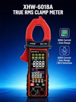 6018A 4000 Penghitung Otomatis Rentang Multifungsi Penguji Kapasitansi Resistansi Layar Warna Digital Clamp Multimeter