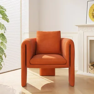 MAGI CASA 이탈리아 스타일 홈 가구 패브릭 안락 의자 벨벳 독특한 모양 의자 거실 소파 레저 소파 침실 의자